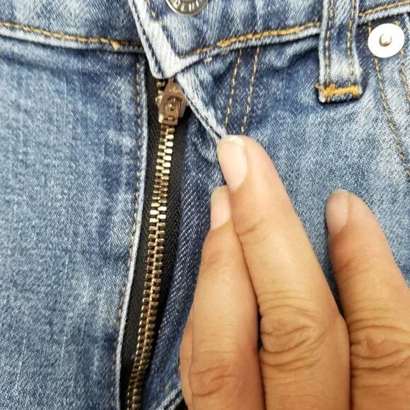 Everlane Jeans Womens 28 Medium Wash Stretch Mid Rise Skinny Leg *Read* - Picture 4 of 15